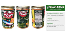 Load image into Gallery viewer, Young's Town Sardines Green